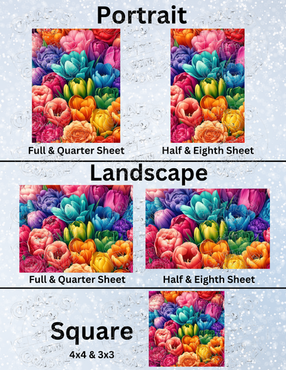 "Oodles of Tulips" by ©Cocomarshmallow Decorative Diamond Painting Release Papers