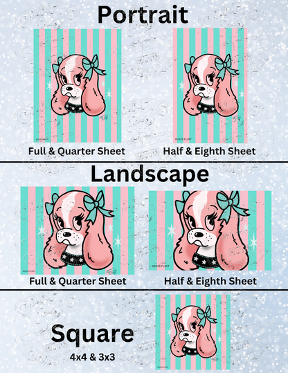 "Spaniel Tattoo" By ©Miss Fluff Decorative Diamond Painting Release Papers