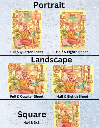 "Love, Music, & Family" by ©Mrs Butter D Decorative Diamond Painting Release Papers