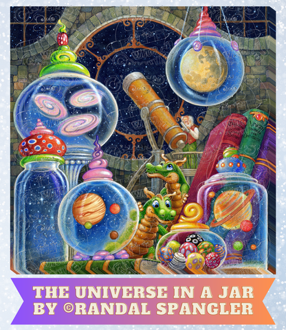 "The Universe in a Jar" by ©Randal Spangler Premium Decorative Release Papers for Diamond Painting