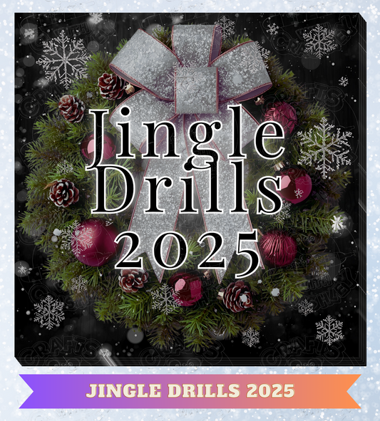 "Jingle Drills 2025" Premium Decorative Release Papers for Diamond Painting