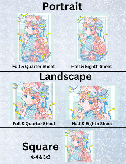 "Nenga" by ©Hiroko Hashimoto Decorative Diamond Painting Release Papers