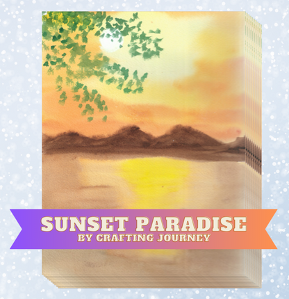 "Sunset Paradise" by Crafting Journey Decorative Diamond Painting Release Papers