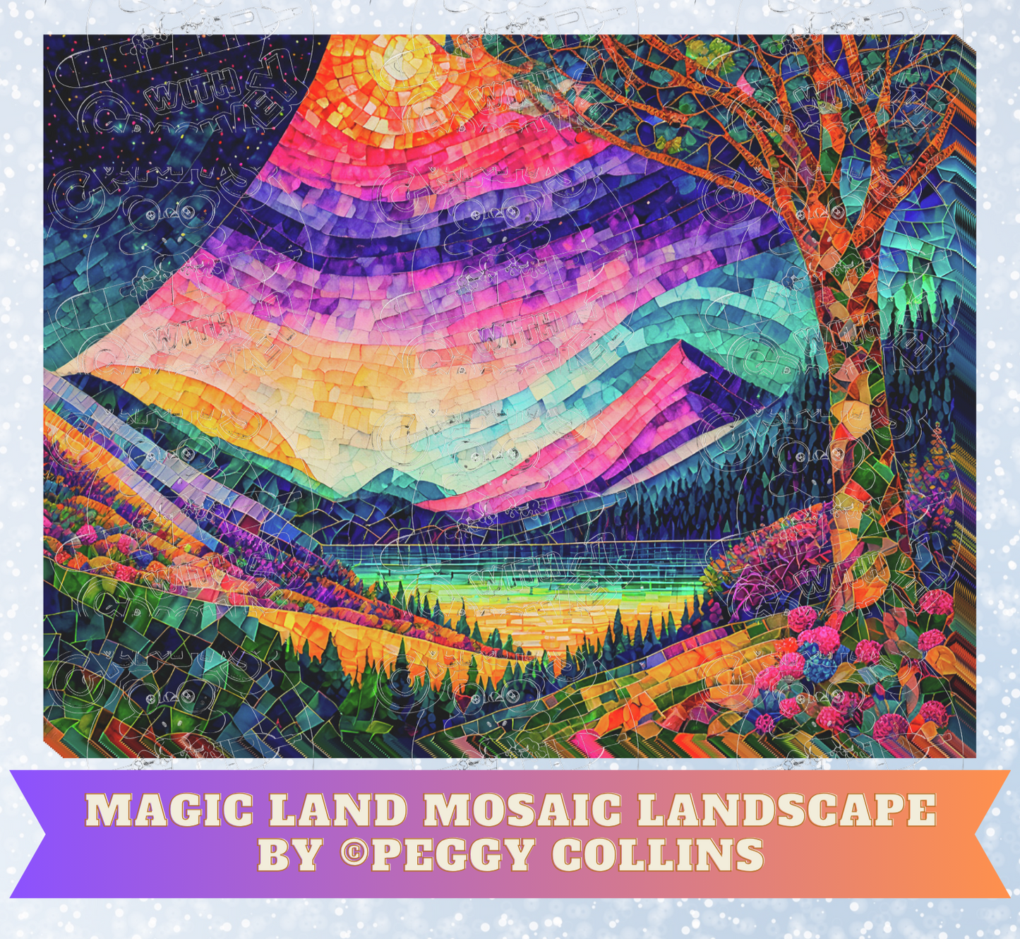 Product Bundle "Magic Land Mosaic Landscape" by ©Peggy Collins