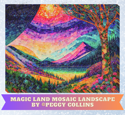 Product Bundle "Magic Land Mosaic Landscape" by ©Peggy Collins