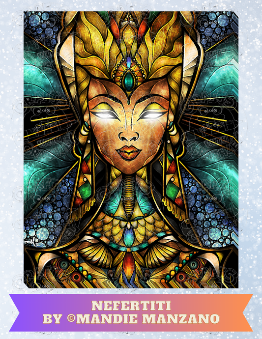 "Nefertiti" by ©Mandie Manzano Premium Decorative Release Papers for Diamond Painting