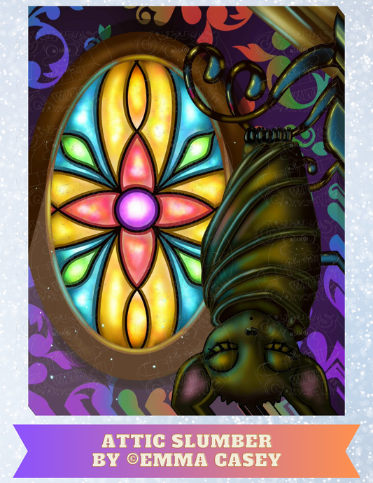 "Attic Slumber" by ©Emma Casey Premium Decorative Release Papers for Diamond Painting