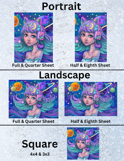 "Cyber Owl" by ©Jeremiah Ketner Decorative Diamond Painting Release Papers