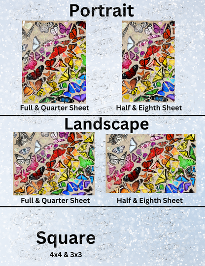 "Butterfly Pattern" By ©Anthony Christou Decorative Diamond Painting Release Papers