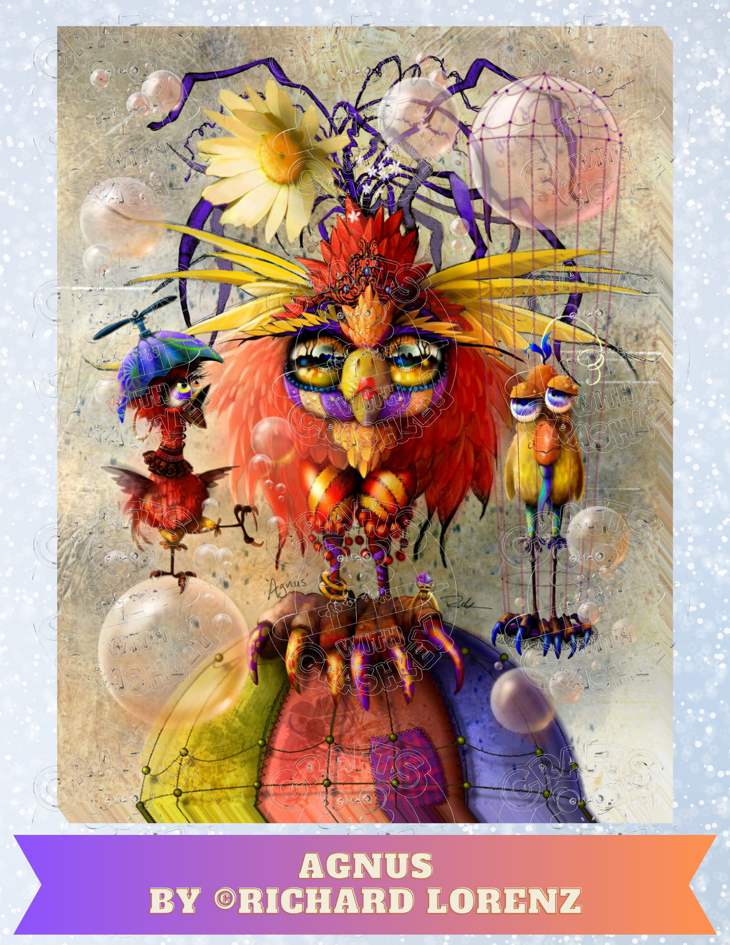 "Agnus" by ©Richard Lorenz Premium Decorative Release Papers for Diamond Painting