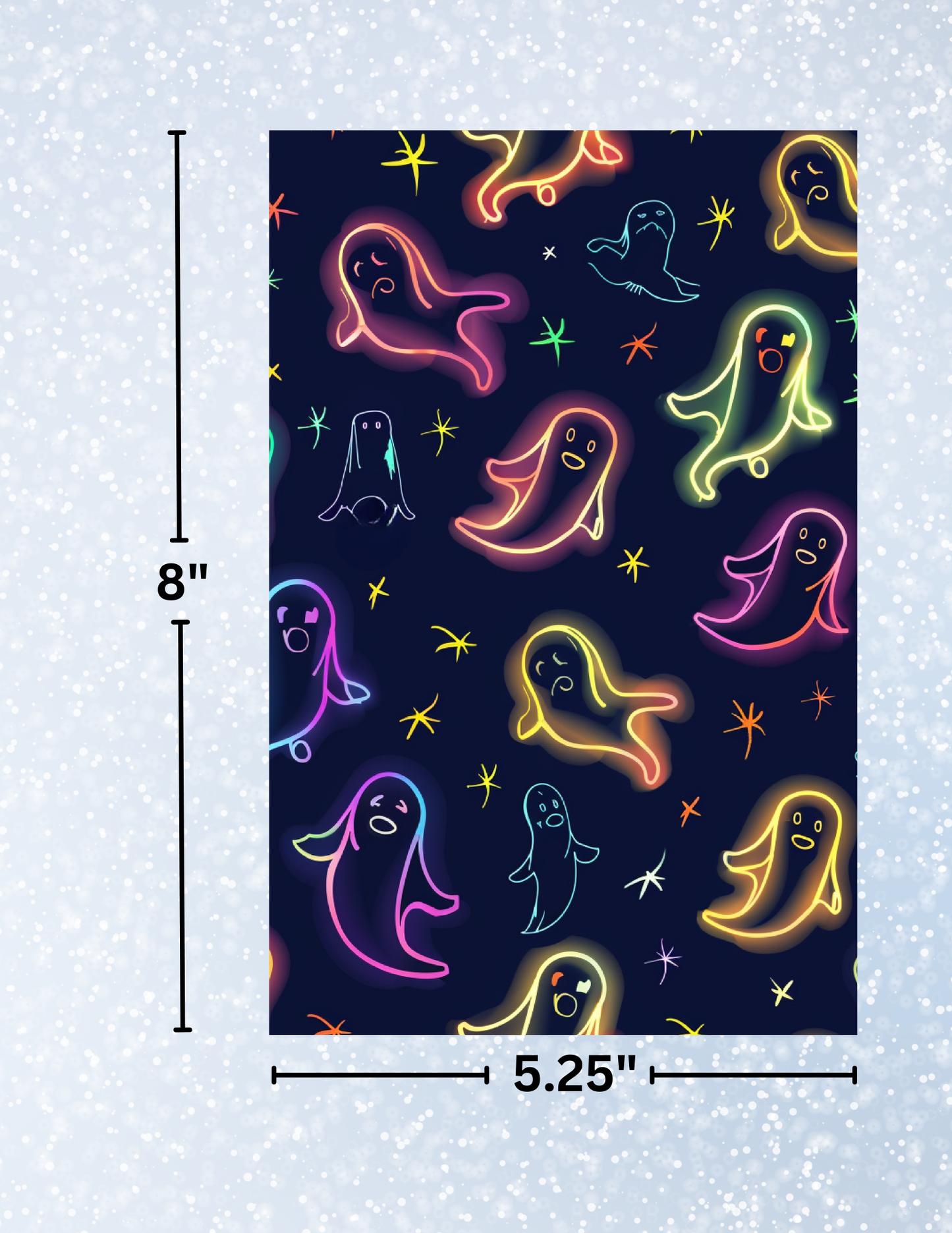 "Neon Ghosts" Decorative Diamond Painting Release Papers