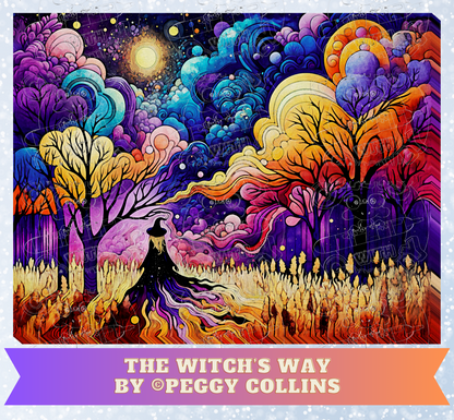 "The Witch's Way" by ©Peggy Collins Premium Decorative Release Papers for Diamond Painting