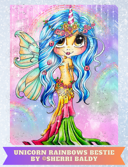 Product Bundle "Unicorn Rainbows Bestie" by ©Sherri Baldy