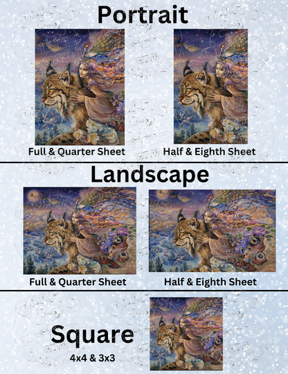 "Flight of the Lynx" by ©Josephine Wall Decorative Diamond Painting Release Papers