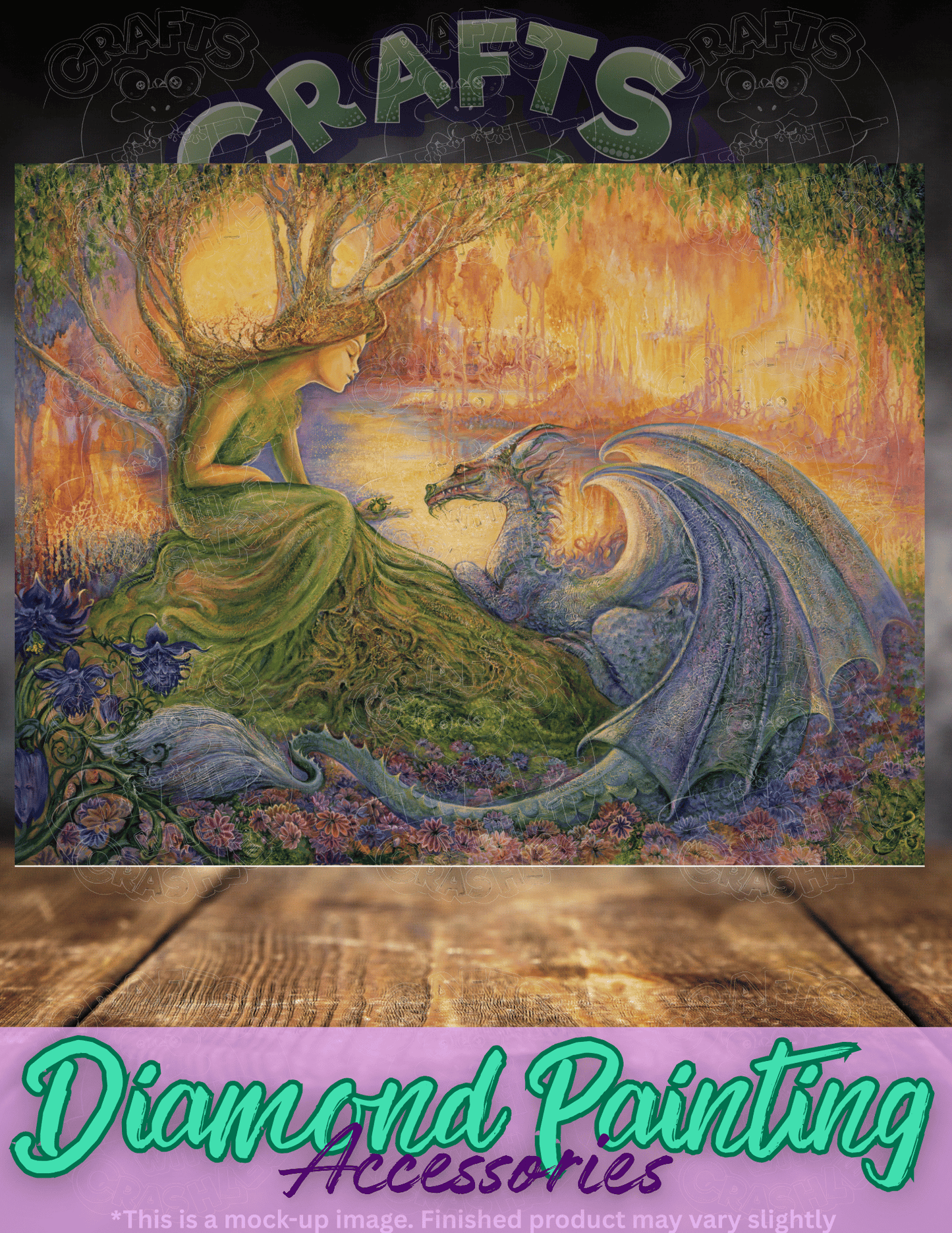 "The Dryad and the Dragon" by ©Josephine Wall Premium Accessories for Diamond Painting