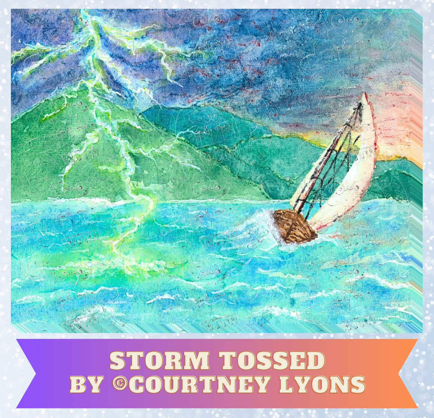 "Storm Tossed" by ©Courtney Lyons Premium Decorative Release Papers for Diamond Painting