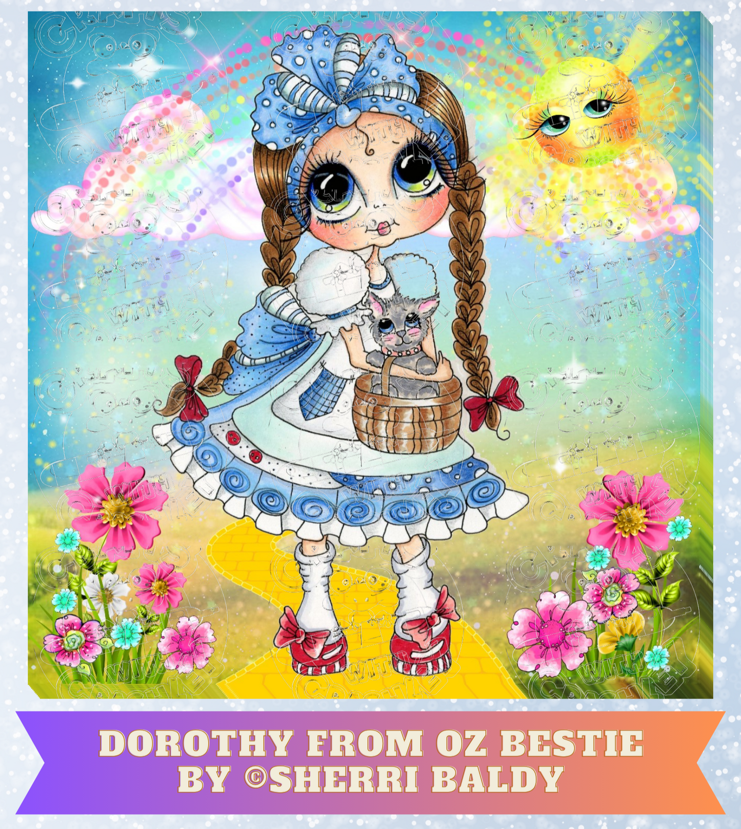 "Dorothy From Oz Bestie" by ©Sherri Baldy Premium Decorative Release Papers for Diamond Painting