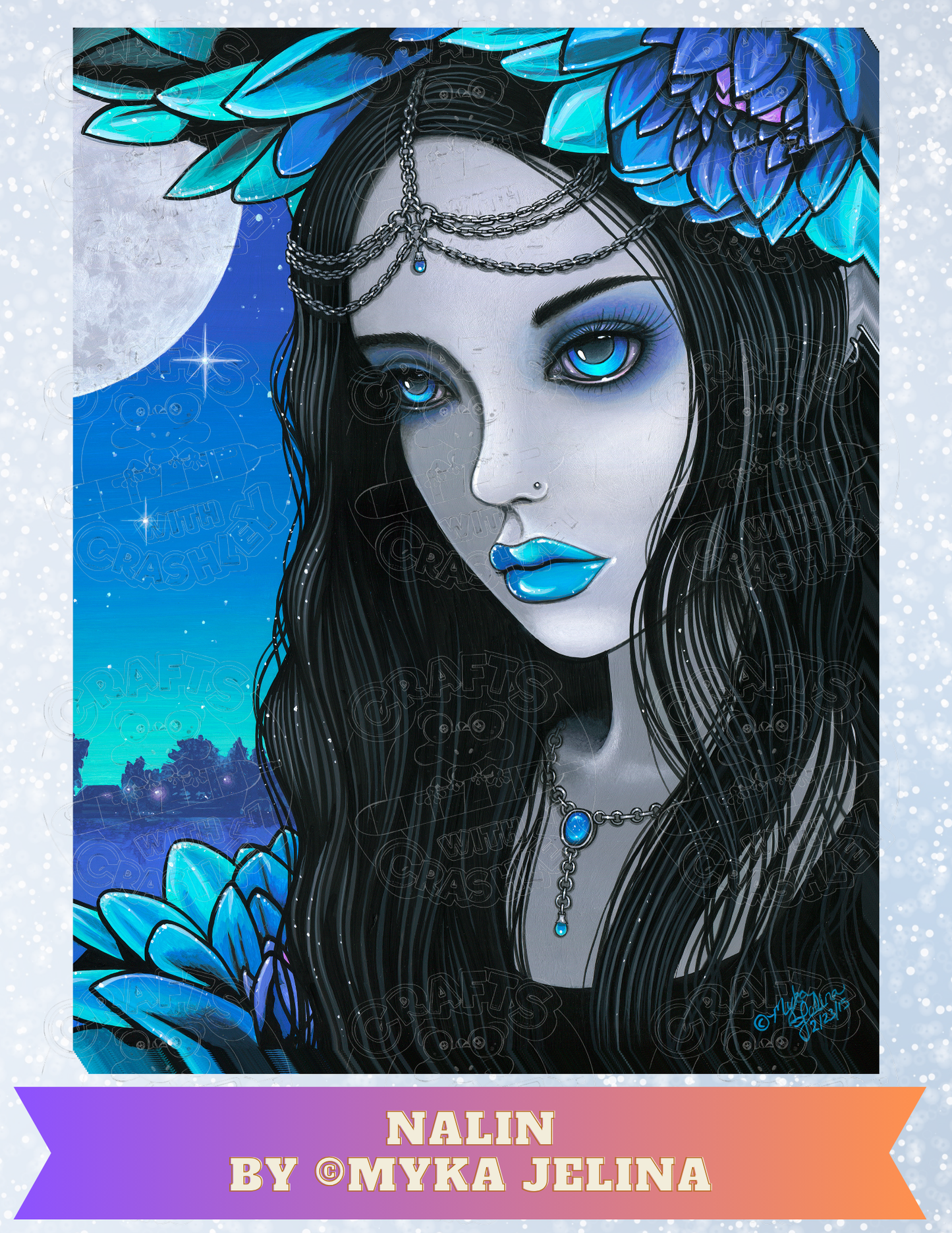 "Nalin" by ©Myka Jelina Premium Decorative Release Papers for Diamond Painting