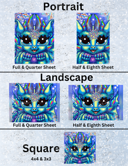 "Winter Dragon" by Emma Casey Decorative Diamond Painting Release Papers