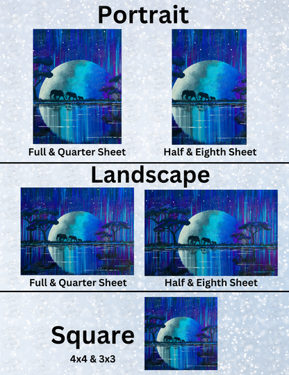 "A Midnight Stroll" by ©Deborah Malcolm Decorative Diamond Painting Release Papers