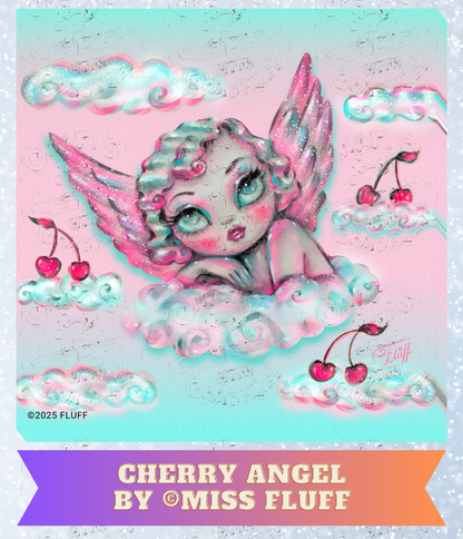 "Cherry Angel" by ©Miss Fluff Premium Decorative Release Papers for Diamond Painting