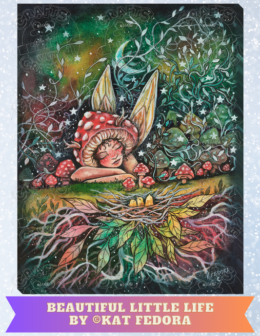 "Beautiful Little Life" by ©Kat Fedora Premium Decorative Release Papers for Diamond Painting