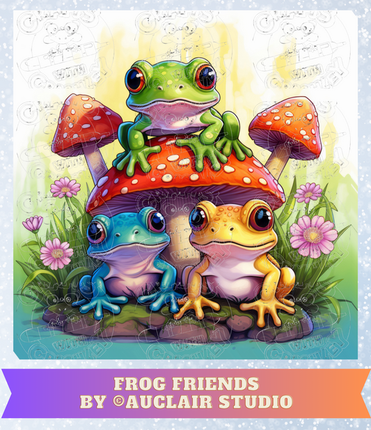 "Frog Friends" by ©Auclair Studio Premium Decorative Release Papers for Diamond Painting