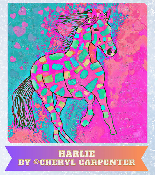 "Harlie" by ©Cheryl Carpenter Premium Decorative Release Papers for Diamond Painting