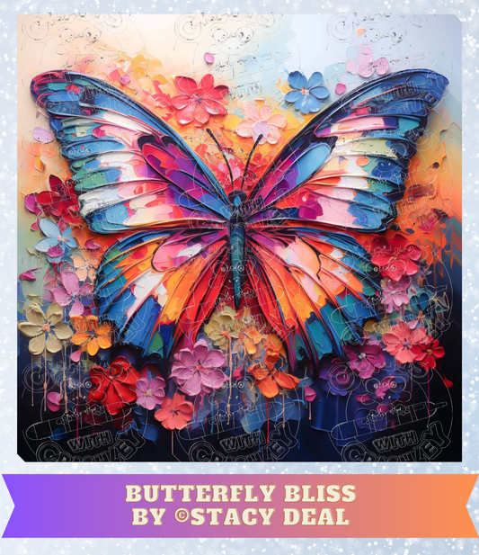 "Butterfly Bliss" by ©Stacy Deal Premium Decorative Release Papers for Diamond Painting