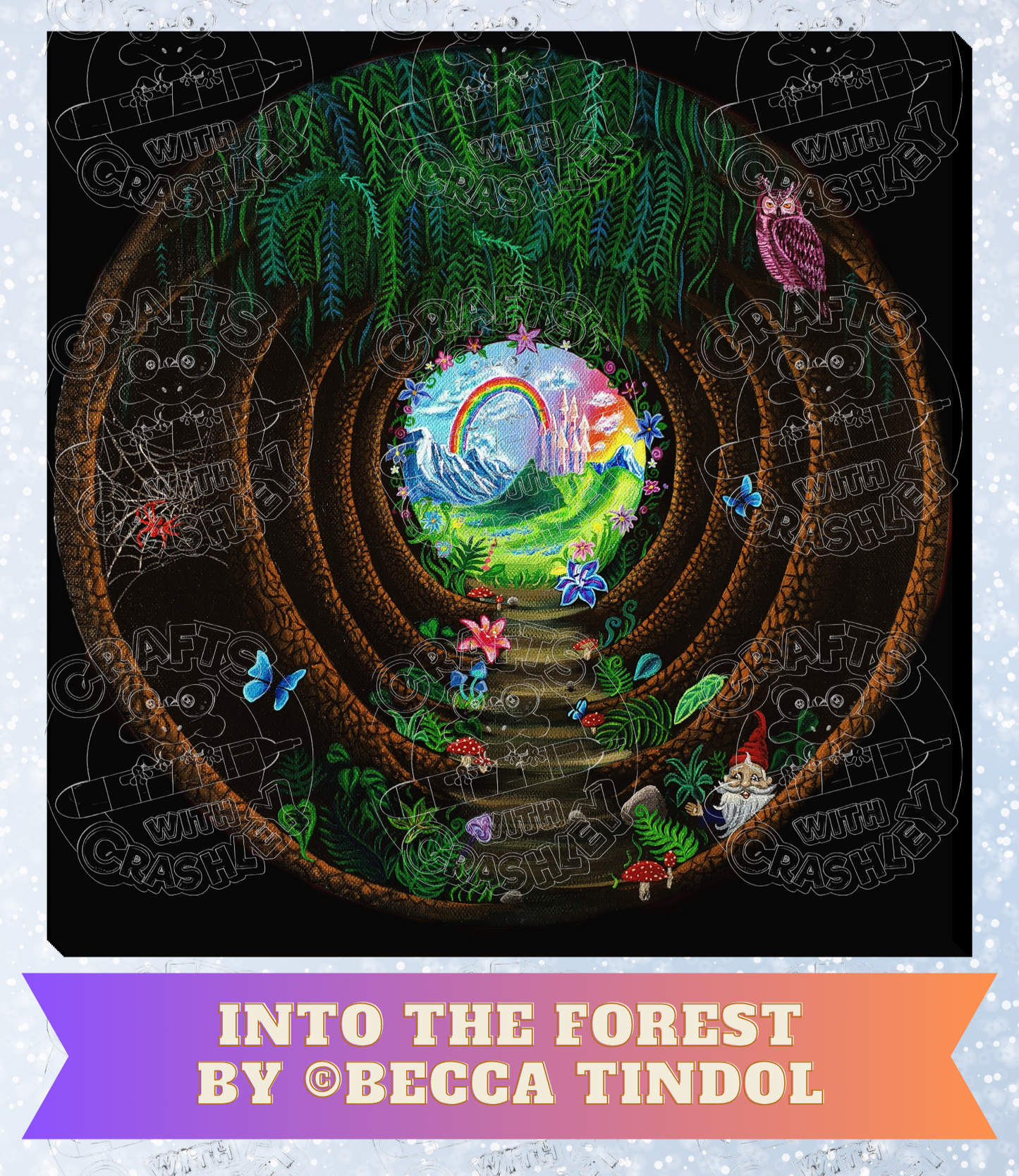 "Into the Forest" by ©Becca Tindol Premium Decorative Release Papers for Diamond Painting