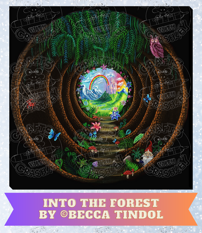 "Into the Forest" by ©Becca Tindol Premium Decorative Release Papers for Diamond Painting