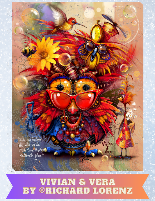 "Vivian & Vern" by ©Richard Lorenz Premium Decorative Release Papers for Diamond Painting