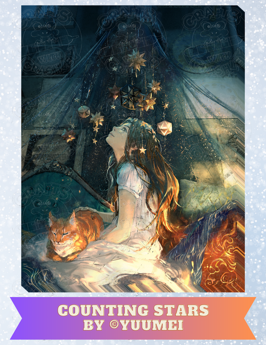 "Counting Stars" by ©Yuumei Premium Decorative Release Papers for Diamond Painting