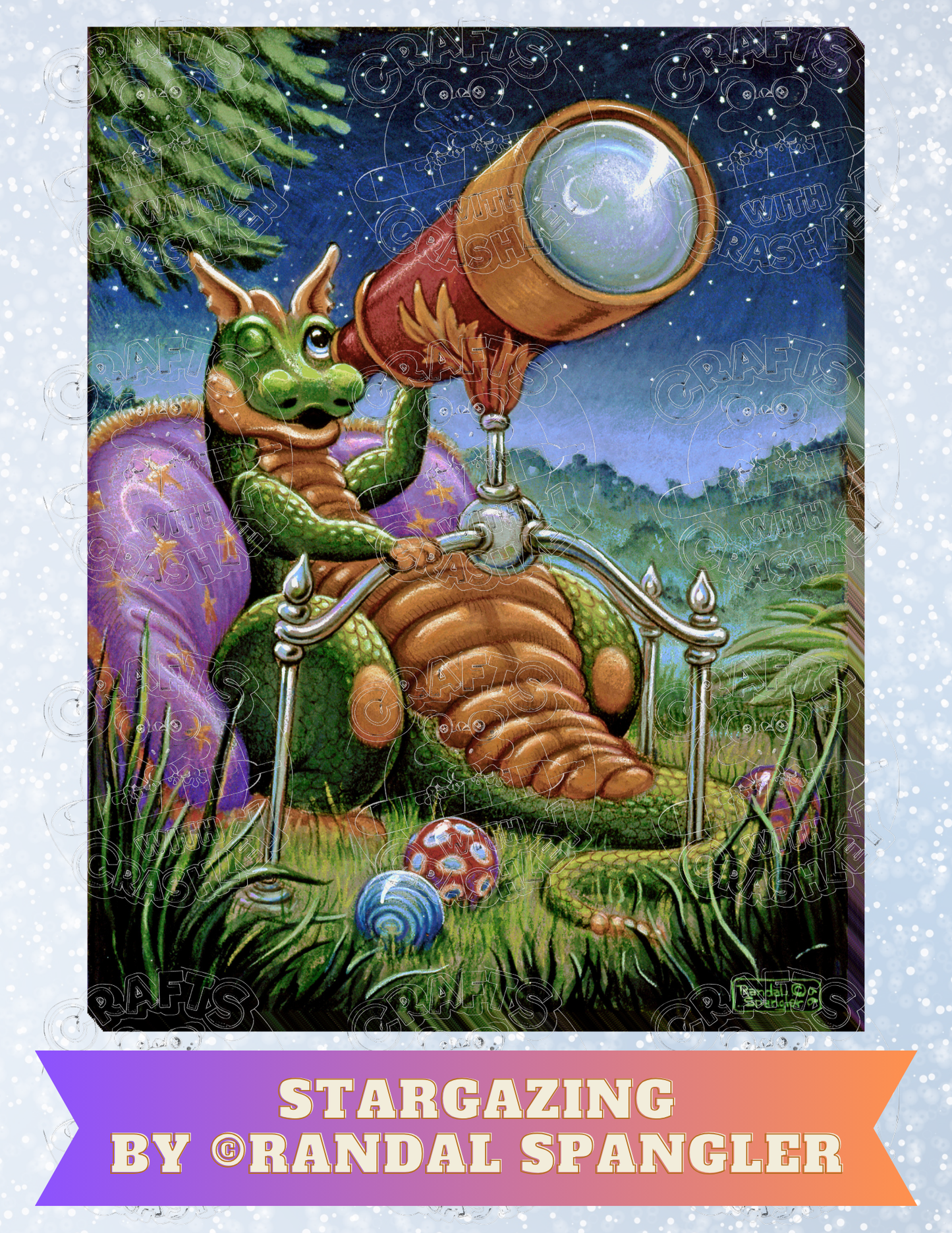 "Stargazing" by ©Randal Spangler Premium Decorative Release Papers for Diamond Painting