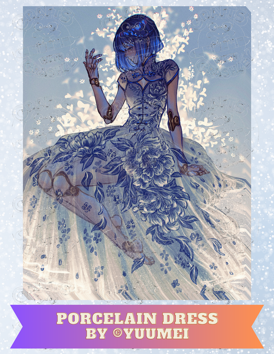 "Porcelain Dress" by ©Yuumei Premium Decorative Release Papers for Diamond Painting