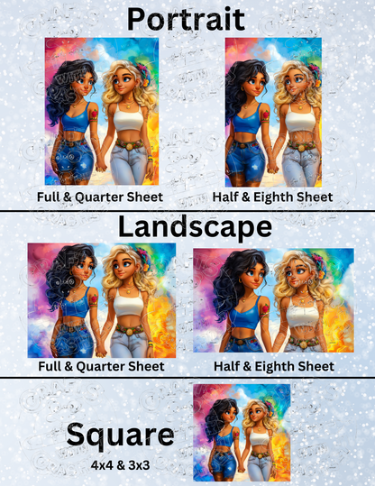 "Unbreakable Bonds, Unstoppable Love" by Stacy Deal Decorative Diamond Painting Release Papers