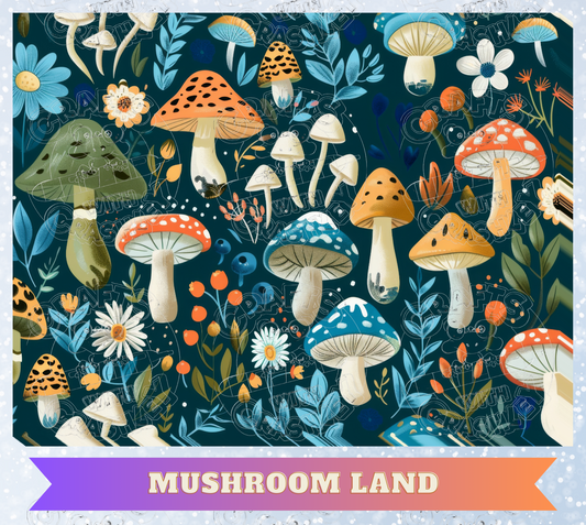 "Mushroom Land" Premium Decorative Release Papers for Diamond Painting