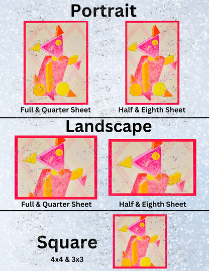 "Bear Geometric Abstract" by Kaleena Kollmeier Decorative Diamond Painting Release Papers