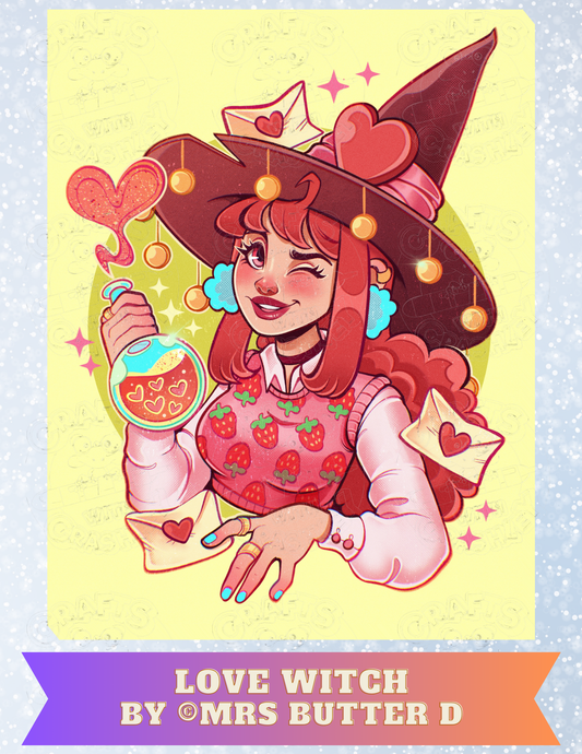 "Love Witch" by ©Mrs Butter D Premium Decorative Release Papers for Diamond Painting