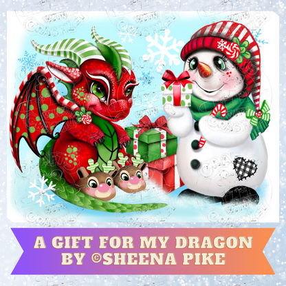"A Gift for My Dragon" by ©Sheena Pike Premium Decorative Release Papers for Diamond Painting