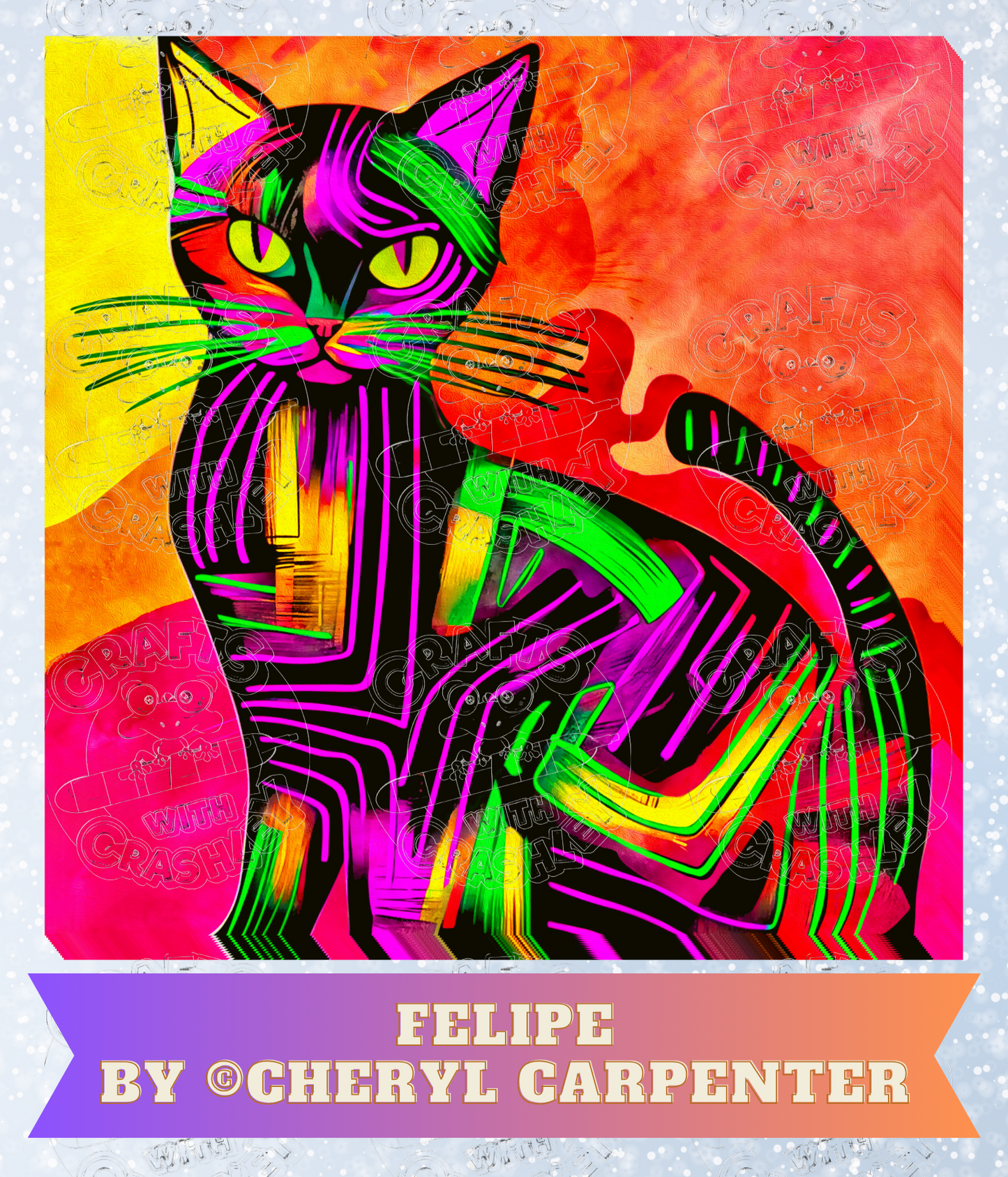 "Felipe" by ©Cheryl Carpenter Premium Decorative Release Papers for Diamond Painting