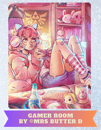 "Gamer Room" by ©Mrs Butter D Premium Decorative Release Papers for Diamond Painting