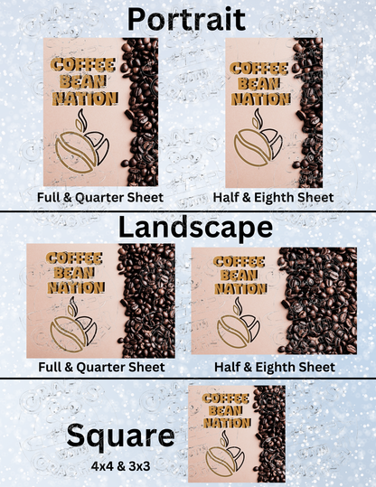 "Coffee Bean Logo" by Mrs Coffee Decorative Diamond Painting Release Papers
