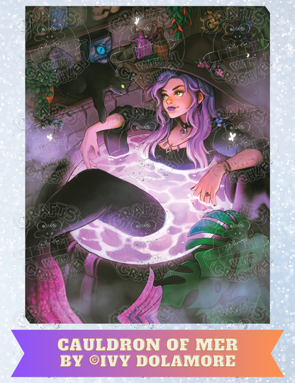 "Cauldron of Mer" by ©Ivy Dolamore Premium Decorative Release Papers for Diamond Painting