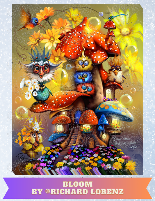 "Bloom" by ©Richard Lorenz Premium Decorative Release Papers for Diamond Painting