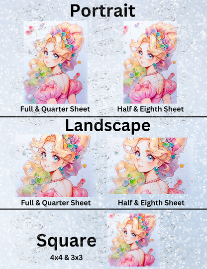 "Bubble Gum Royalty" by ©Cocomarshmallow Premium Decorative Release Papers for Diamond Painting