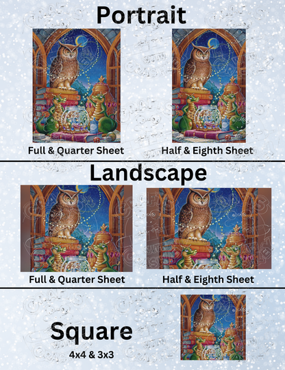 "Night Visitor" By ©Randal Spangler Decorative Diamond Painting Release Papers