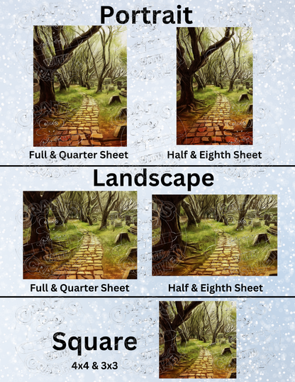 "Forest Path" By ©Anthony Christou Decorative Diamond Painting Release Papers