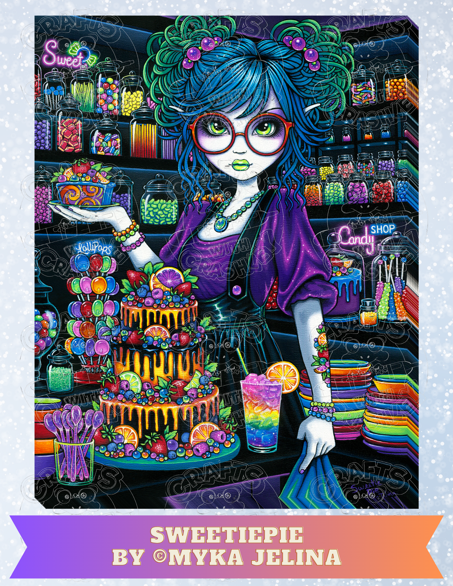 "Sweetiepie" by ©Myka Jelina Premium Decorative Release Papers for Diamond Painting