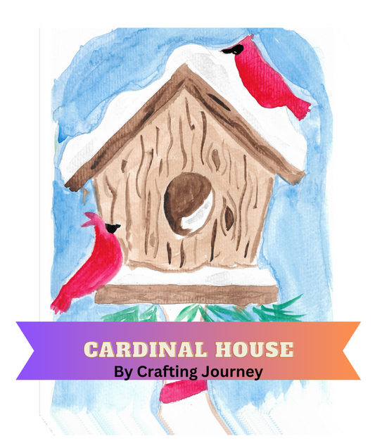 "Cardinal House" by Crafting Journey Decorative Diamond Painting Release Papers